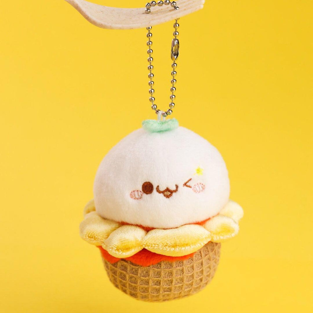 Budding Pop Cupcake Plush Keychain