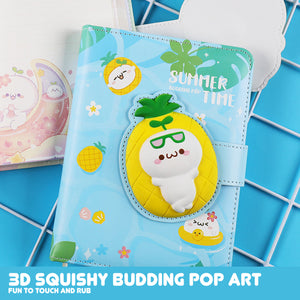 Budding Pop Squishy Notebook and Pen (Gift Set)